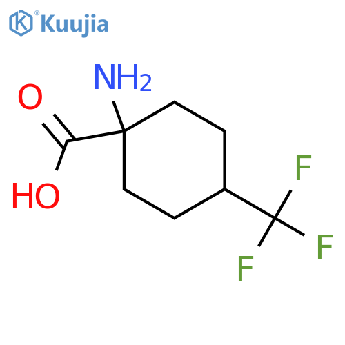 1-amino-4-(trifluoromethyl)cyclohexane-1-carboxylic acid structure