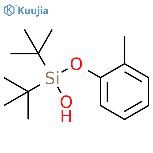 Silanol, 1,1-bis(1,1-dimethylethyl)-1-(2-methylphenoxy)- structure
