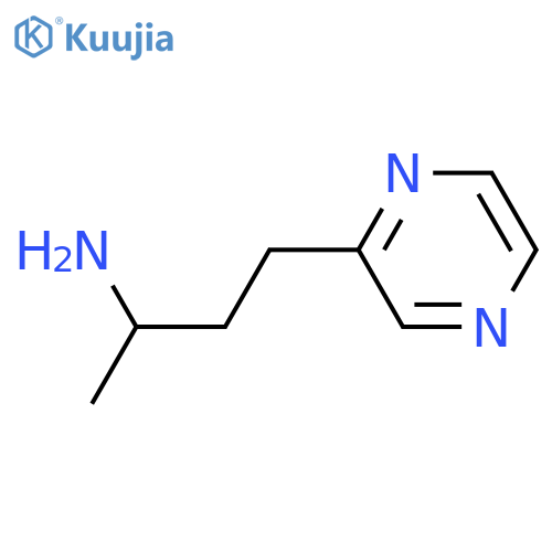 4-(pyrazin-2-yl)butan-2-amine structure