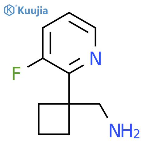 1-(3-fluoropyridin-2-yl)cyclobutylmethanamine structure