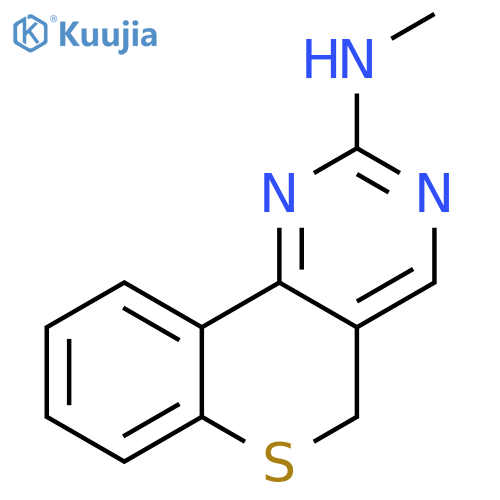 N-methyl-5H-thiochromeno[4,3-d]pyrimidin-2-amine structure