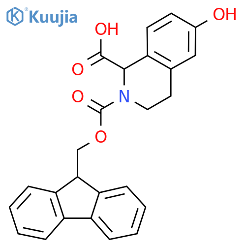 6-Hydroxy-3,4-dihydro-1H-isoquinoline-1,2-dicarboxylic acid 2-(9H-fluoren-9-ylmethyl) ester structure
