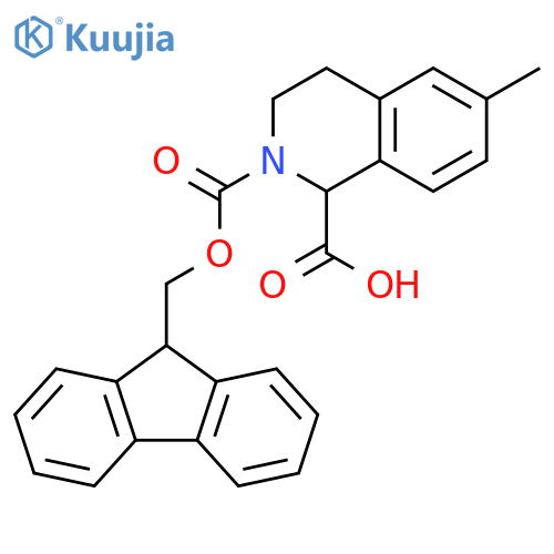 6-Methyl-3,4-dihydro-1H-isoquinoline-1,2-dicarboxylic acid 2-(9H-fluoren-9-ylmethyl) ester structure