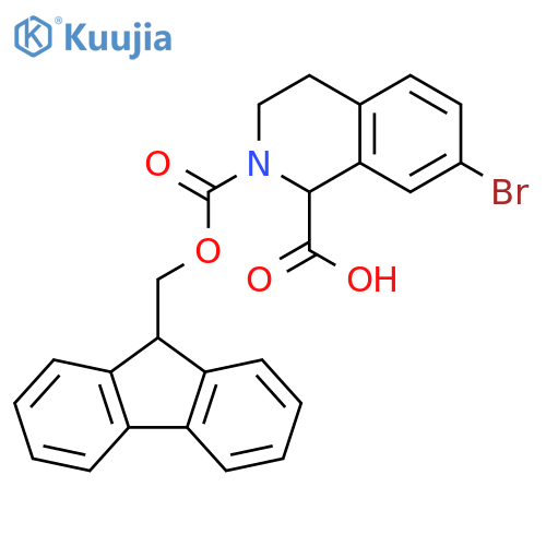 1,2(1H)-Isoquinolinedicarboxylic acid, 7-bromo-3,4-dihydro-, 2-(9H-fluoren-9-ylmethyl) ester structure