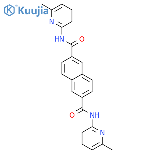 2,6-NAPHTHALENEDICARBOXAMIDE, N,N'-BIS(6-METHYL-2-PYRIDINYL)- structure