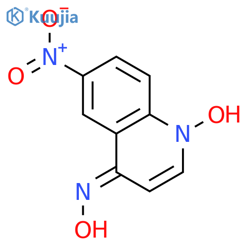 4-Quinolinamine,N-hydroxy-6-nitro-, 1-oxide structure