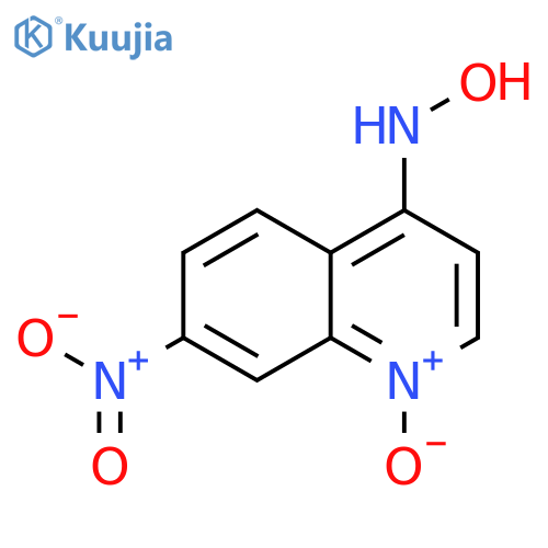 4-Quinolinamine,N-hydroxy-7-nitro-, 1-oxide structure