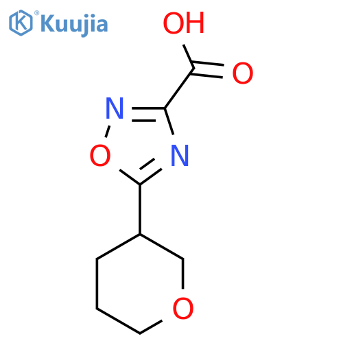 5-(Oxan-3-yl)-1,2,4-oxadiazole-3-carboxylic acid structure