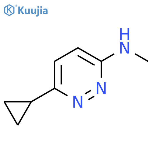 6-cyclopropyl-N-methylpyridazin-3-amine structure