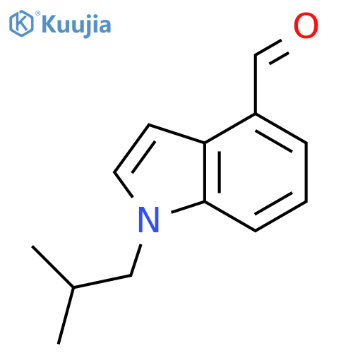 1-(2-methylpropyl)-1H-indole-4-carbaldehyde structure