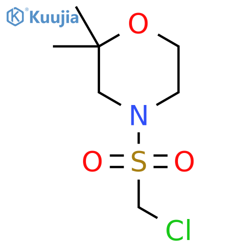 4-Chloromethanesulfonyl-2,2-dimethylmorpholine structure