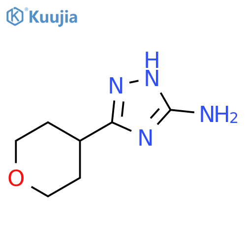 5-(oxan-4-yl)-4H-1,2,4-triazol-3-amine structure