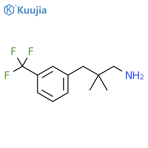 2,2-dimethyl-3-3-(trifluoromethyl)phenylpropan-1-amine structure