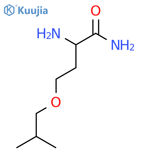 2-amino-4-(2-methylpropoxy)butanamide structure