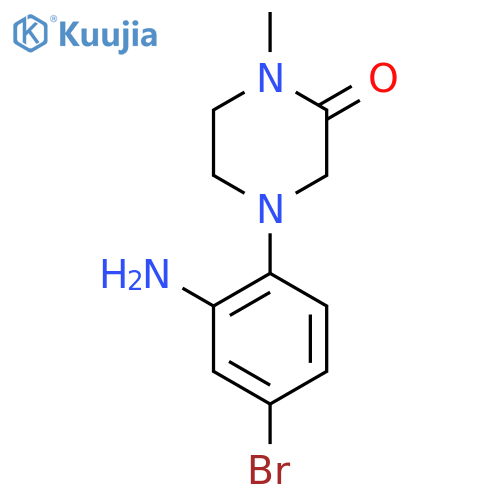 4-(2-Amino-4-bromophenyl)-1-methylpiperazin-2-one structure