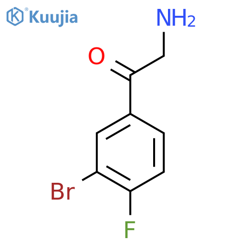 2-Amino-1-(3-bromo-4-fluorophenyl)ethan-1-one structure