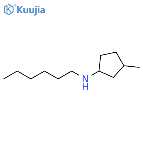 N-hexyl-3-methylcyclopentan-1-amine structure