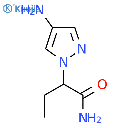 2-(4-Amino-1H-pyrazol-1-yl)butanamide structure
