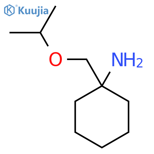 1-(propan-2-yloxy)methylcyclohexan-1-amine structure