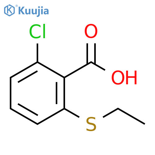 2-chloro-6-(ethylsulfanyl)benzoic acid structure