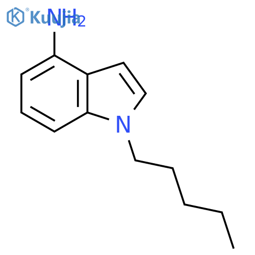 1-pentyl-1H-indol-4-amine structure