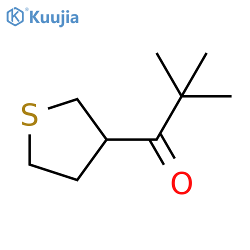 2,2-Dimethyl-1-(thiolan-3-yl)propan-1-one structure