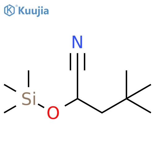 4,4-dimethyl-2-(trimethylsilyl)oxypentanenitrile structure