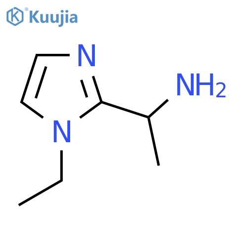 1-(1-ethyl-1H-imidazol-2-yl)ethan-1-amine structure