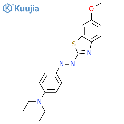Benzenamine,N,N-diethyl-4-[2-(6-methoxy-2-benzothiazolyl)diazenyl]- structure