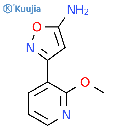 3-(2-methoxypyridin-3-yl)-1,2-oxazol-5-amine structure