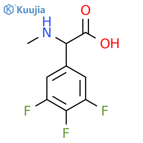 2-(methylamino)-2-(3,4,5-trifluorophenyl)acetic acid structure