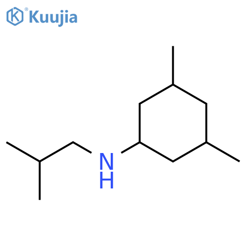 3,5-dimethyl-N-(2-methylpropyl)cyclohexan-1-amine structure