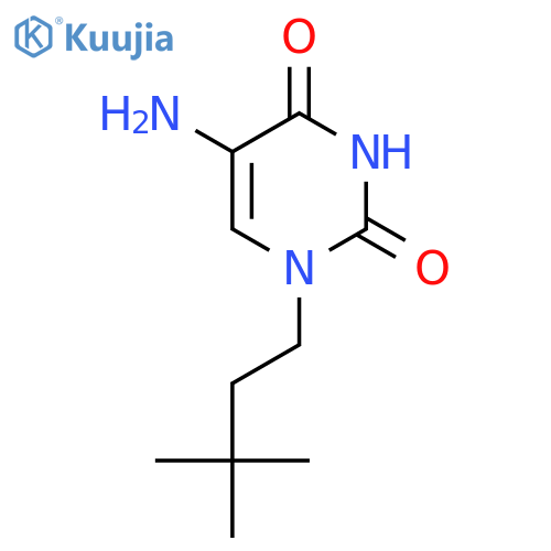 5-amino-1-(3,3-dimethylbutyl)-1,2,3,4-tetrahydropyrimidine-2,4-dione structure