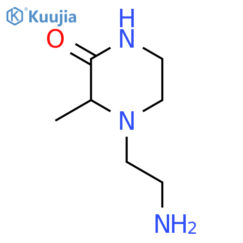 4-(2-Aminoethyl)-3-methylpiperazin-2-one structure