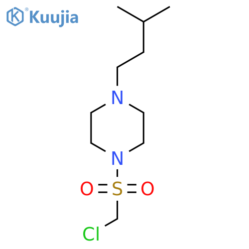 1-Chloromethanesulfonyl-4-(3-methylbutyl)piperazine structure