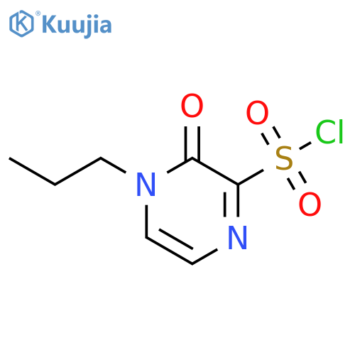 3-oxo-4-propyl-3,4-dihydropyrazine-2-sulfonyl chloride structure
