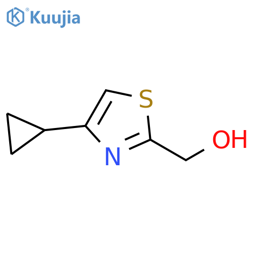 (4-cyclopropyl-1,3-thiazol-2-yl)methanol hydrochloride structure