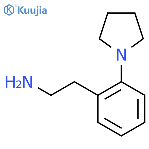 2-2-(pyrrolidin-1-yl)phenylethan-1-amine structure