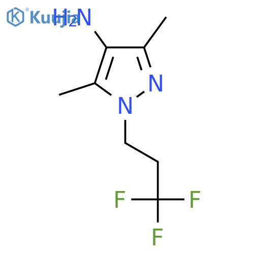 3,5-Dimethyl-1-(3,3,3-trifluoropropyl)-1h-pyrazol-4-amine structure