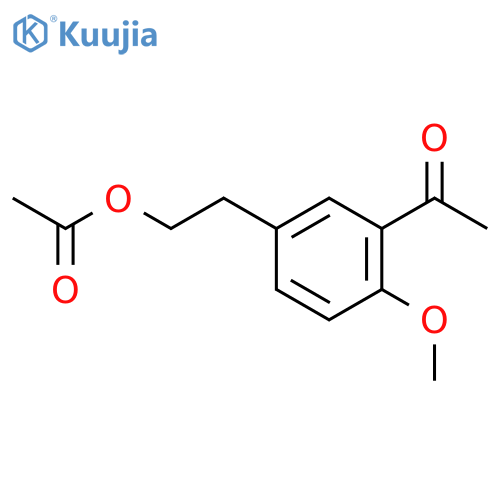 3-acetyl-4-methoxyphenylethyl acetate structure
