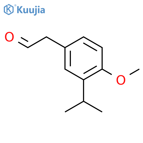 2-(3-Isopropyl-4-methoxyphenyl)acetaldehyde structure
