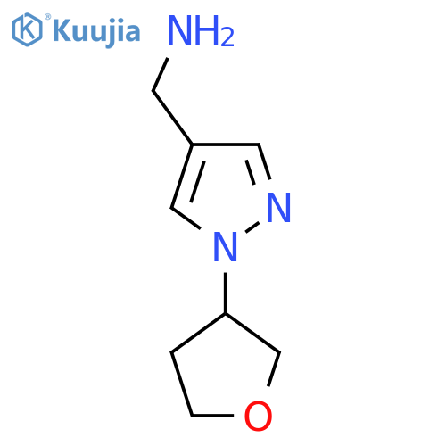 [1-(Oxolan-3-yl)-1H-pyrazol-4-yl]methanamine structure