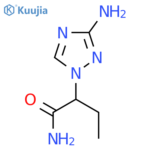 2-(3-Amino-1H-1,2,4-triazol-1-yl)butanamide structure