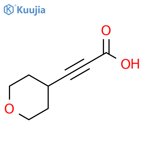 3-(oxan-4-yl)prop-2-ynoic acid structure