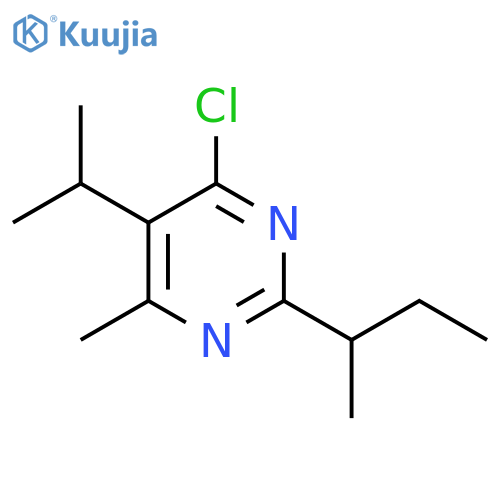 Pyrimidine, 4-chloro-6-methyl-5-(1-methylethyl)-2-(1-methylpropyl)- structure
