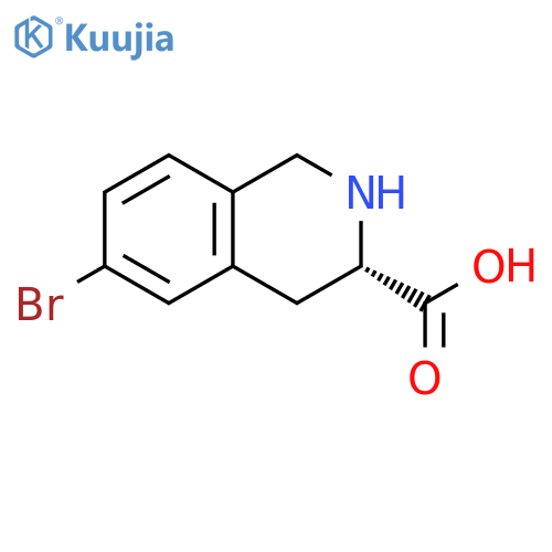 (S)-6-Bromo-1,2,3,4-tetrahydroisoquinoline-3-carboxylic Acid structure