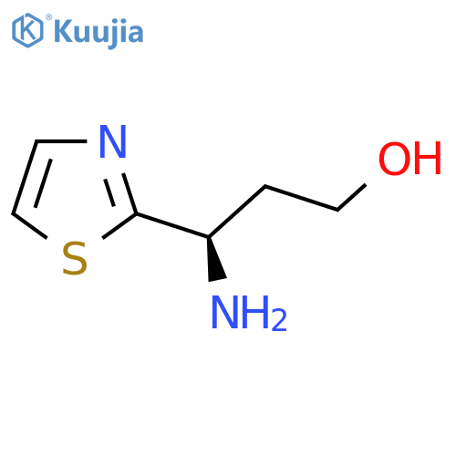 (3R)-3-AMINO-3-(1,3-THIAZOL-2-YL)PROPAN-1-OL structure