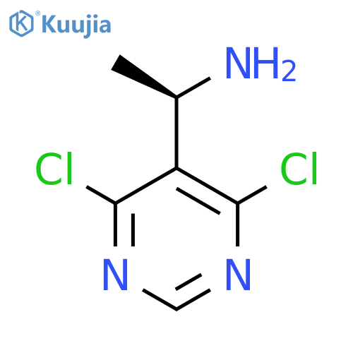 (1R)-1-(4,6-dichloropyrimidin-5-yl)ethan-1-amine structure
