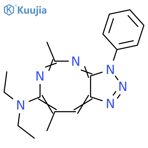 3H-1,2,3-Triazolo[4,5-d][1,3]diazocin-7-amine,N,N-diethyl-5,8-dimethyl-3-phenyl- structure