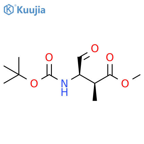 Butanoic acid, 3-[[(1,1-dimethylethoxy)carbonyl]amino]-2-methyl-4-oxo-, methyl ester, (2S,3R)- structure